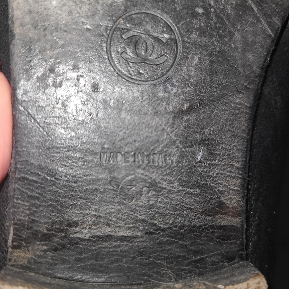 SOLD!! - Chanel Flats Black Size 38 - Picture 4 of 4